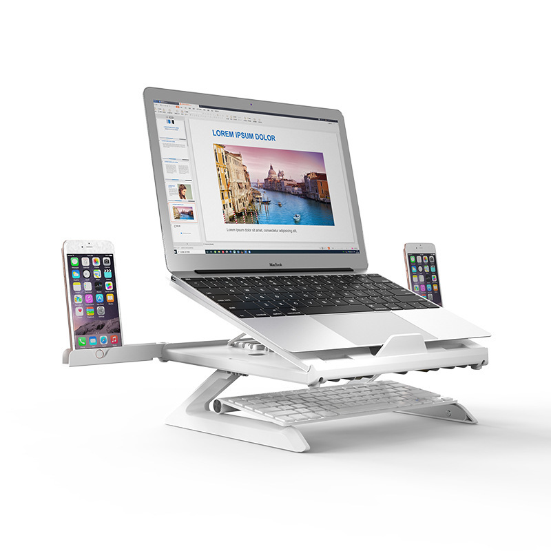 New Laptop Stand Multifunctional Folding Lift Portable Laptop Stand Monitor Increase Rack Aluminum Alloy Base - Image 4