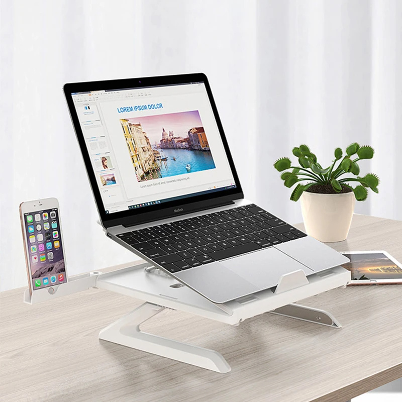 New Laptop Stand Multifunctional Folding Lift Portable Laptop Stand Monitor Increase Rack Aluminum Alloy Base - Image 5